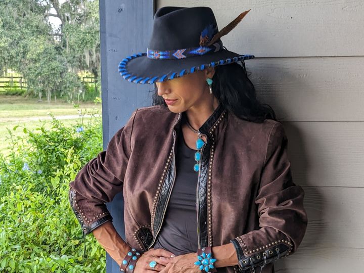 Wholesale Azul Wool Felt Fedora