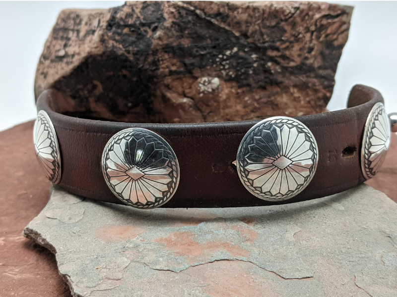 Ouray Concho Leather Bracelet