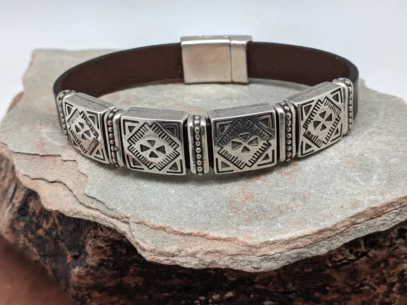 Western Wear Leather Bracelet