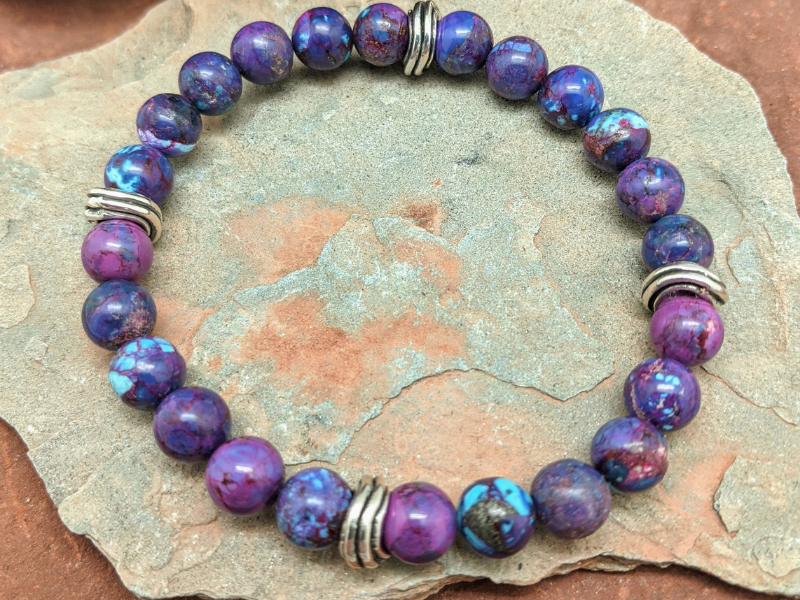 Purple Mohave Turquoise Stretch Bracelet