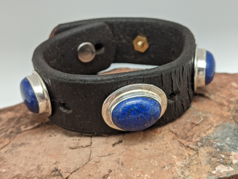 Lapis Lazuli Rock Candy Bracelet