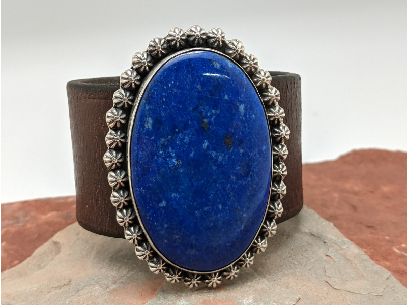 Grande Lapis Lazuli Berry Cluster Bracelet