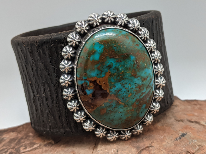 Kingman Turquoise Berry Cluster Bracelet