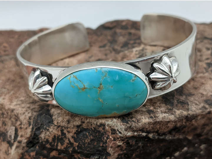 Kingman Turquoise Sterling Silver Cuff