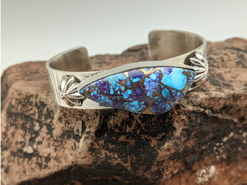 Wholesale Purple Mohave Turquoise Sterling Silver Cuff