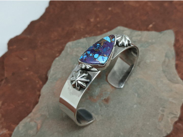 Purple Mohave Turquoise Sterling Silver Cuff