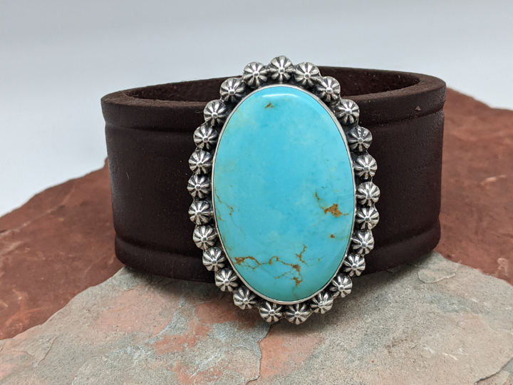 Kingman Turquoise Berry Cluster Bracelet
