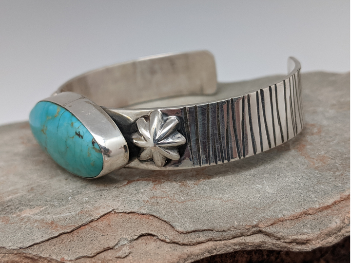 Wholesale Kingman Turquoise Sterling Silver Cuff