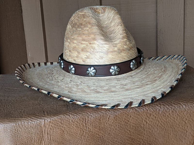 Wholesale Blacksmith Parachute Concho Leather Hatband