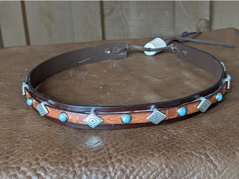 Wholesale Southwest Diamond Leather Hatband