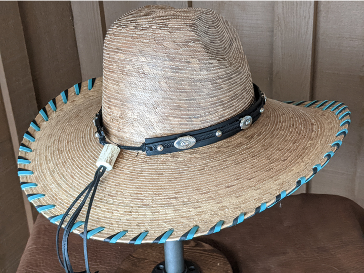 Southwest Sunburst Leather Hatband
