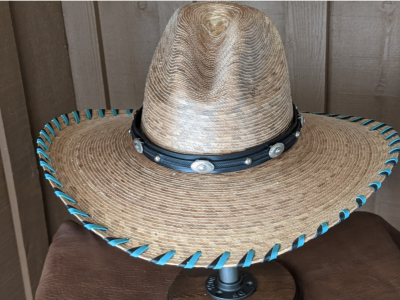 Southwest Sunburst Leather Hatband