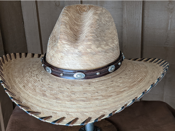 Southwest Sunburst Leather Hatband