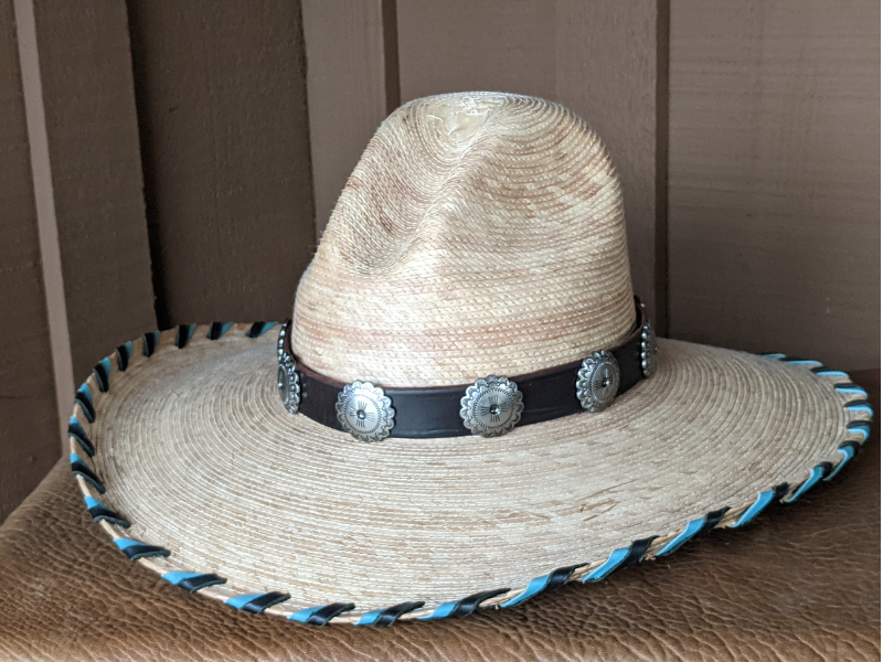 Santa Fe Cactus Leather Hatband