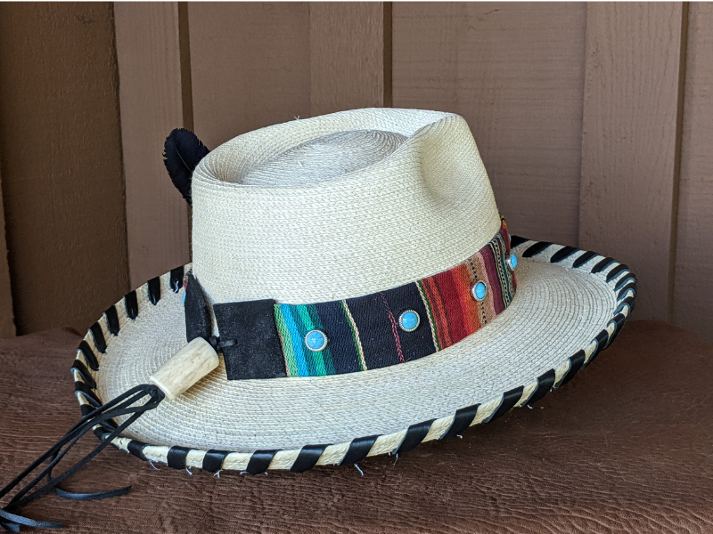 Wholesale Sunflower Serape Fedora Palm Hat