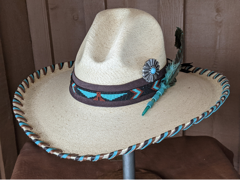 Wholesale Thunderbird Western Palm Leaf Hat