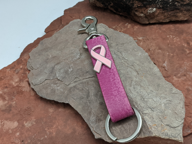 Wholesale Pink Ribbon Key Chain