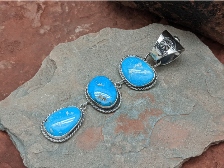 Kingman Turquoise Waterfall Pendant