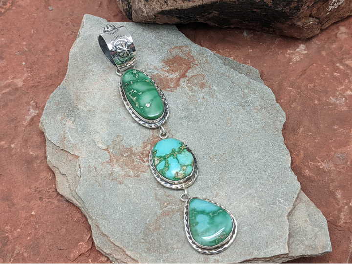 Wholesale Emerald Valley Turquoise Waterfall Pendant
