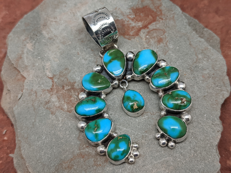 Naja sonoran gold 2024 turquoise stones pendant