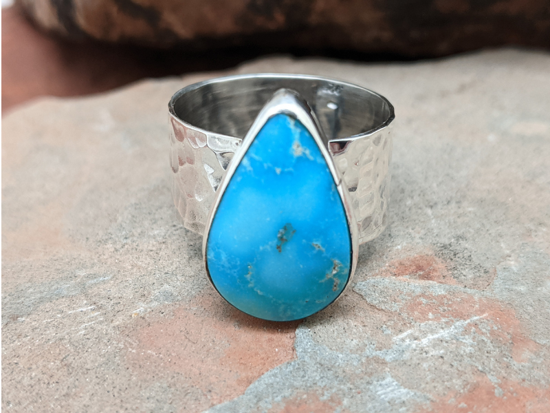 Wholesale Blue Ridge Turquoise  Cigar Band Ring