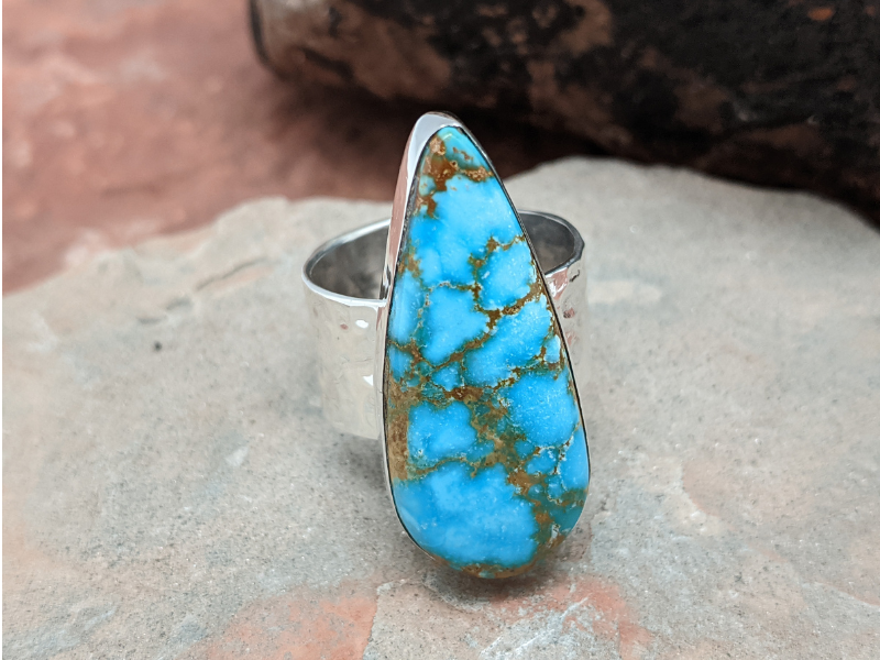 Wholesale Sierra Bella Turquoise  Cigar Band Ring