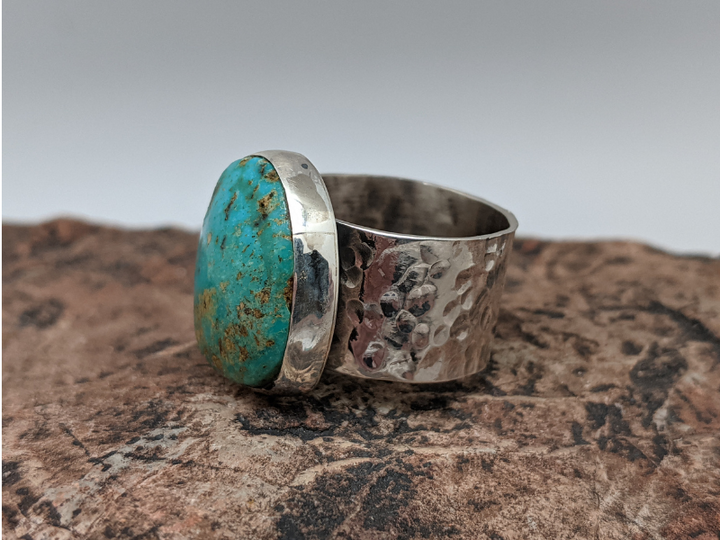 Wholesale Turquoise  Mountain Cigar Band Ring