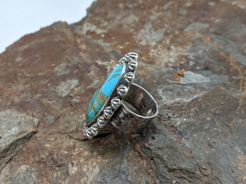 Kingman Turquoise Berry Cluster Ring