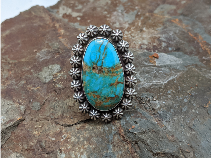 Kingman Turquoise Berry Cluster Ring