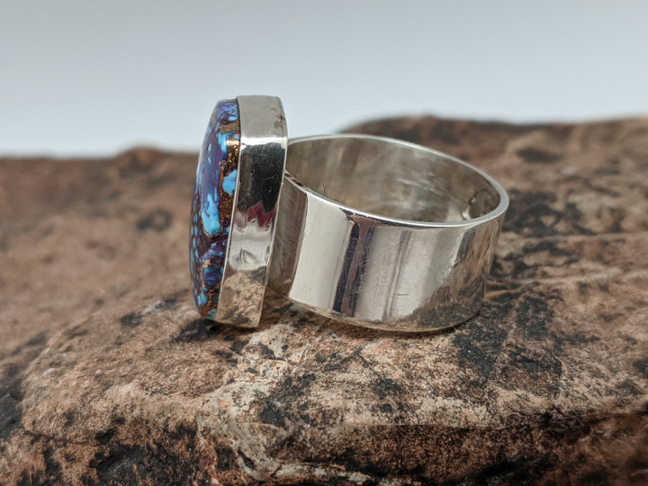 Wholesale Purple Mohave Turquoise Cigar Band Ring