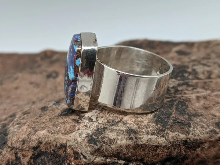 Purple Mohave Turquoise Cigar Band Ring